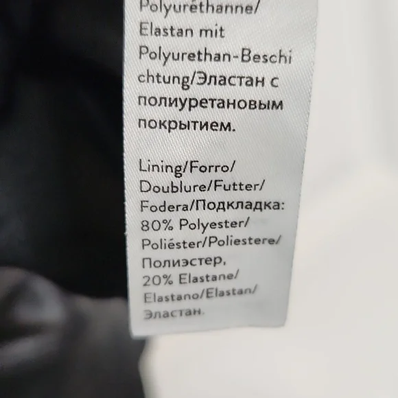 Spanx faux leather shiny black leggings size medium - Picture 9 of 11